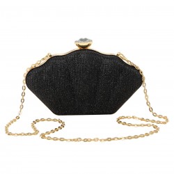 Solid Color Crown Chain Box Bag