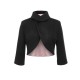 Pre-Sale Black   Woolen Wrap Bolero Jacket